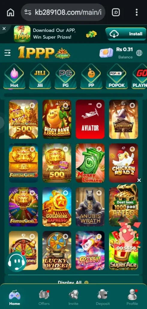 1ppp game lobby image