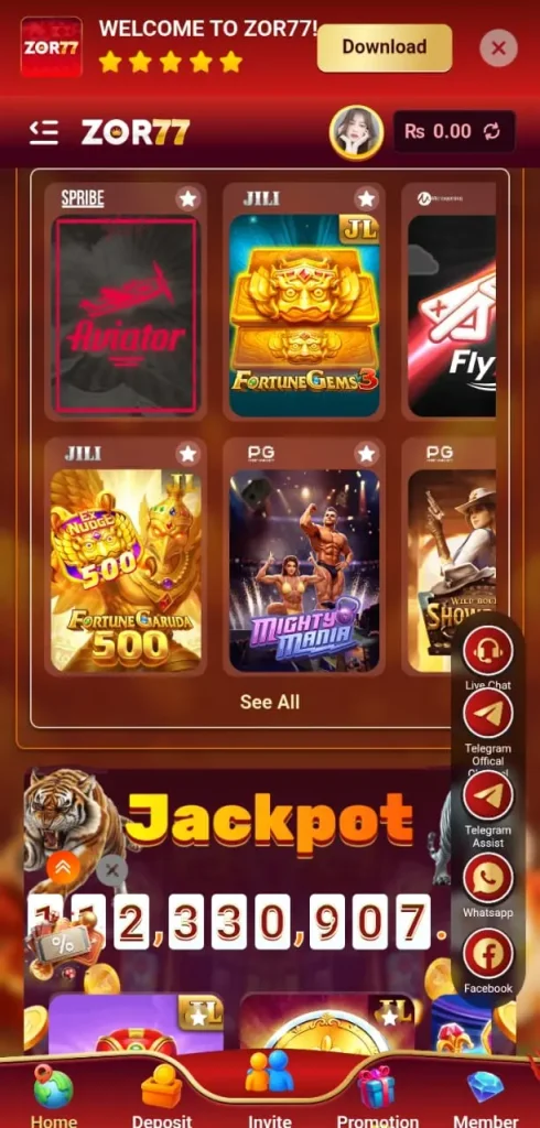 ZD777 game lobby image
